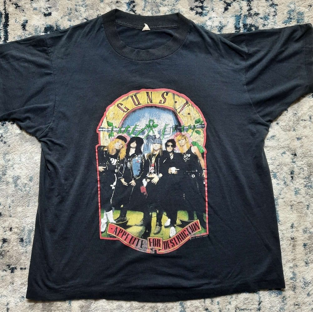 1988 Guns N roses Appetite For Destruction T-Shirt